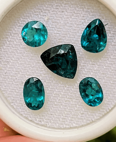 Precision Faceted Green Tourmaline