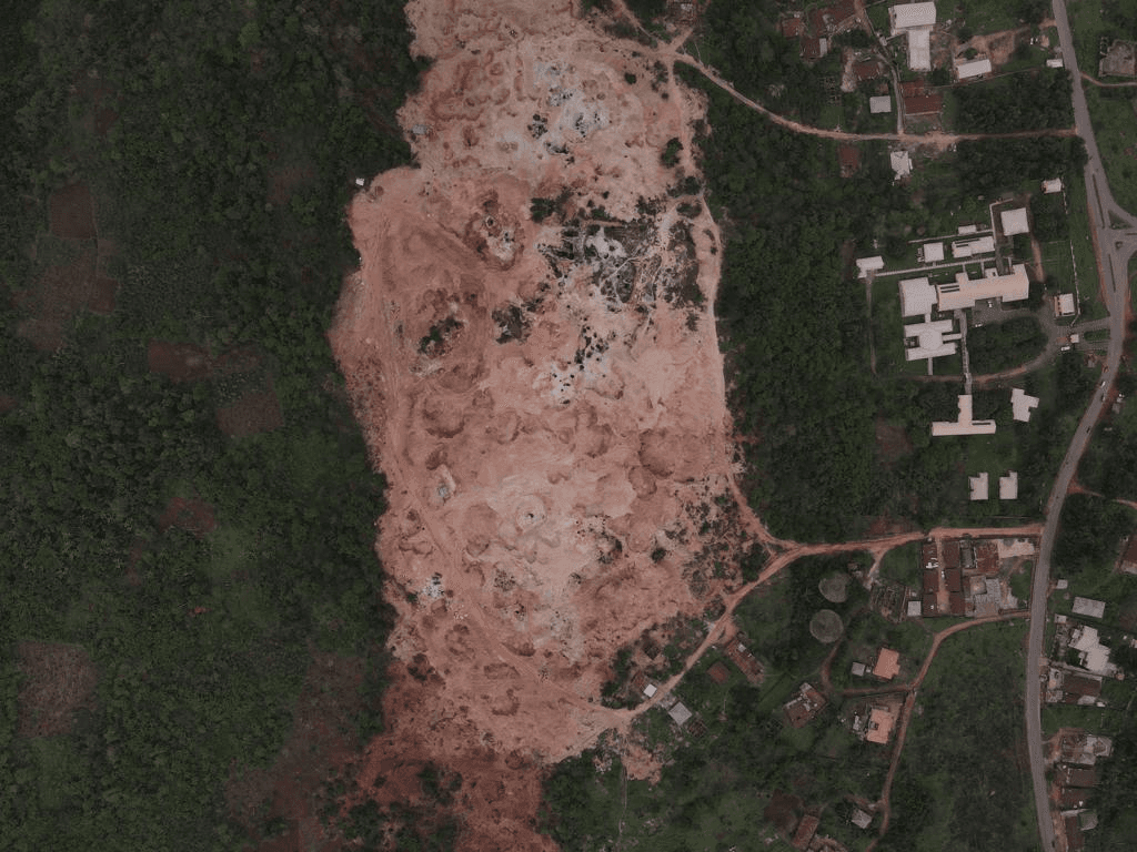 Aerial picture of Revelle mine in Ekiti State