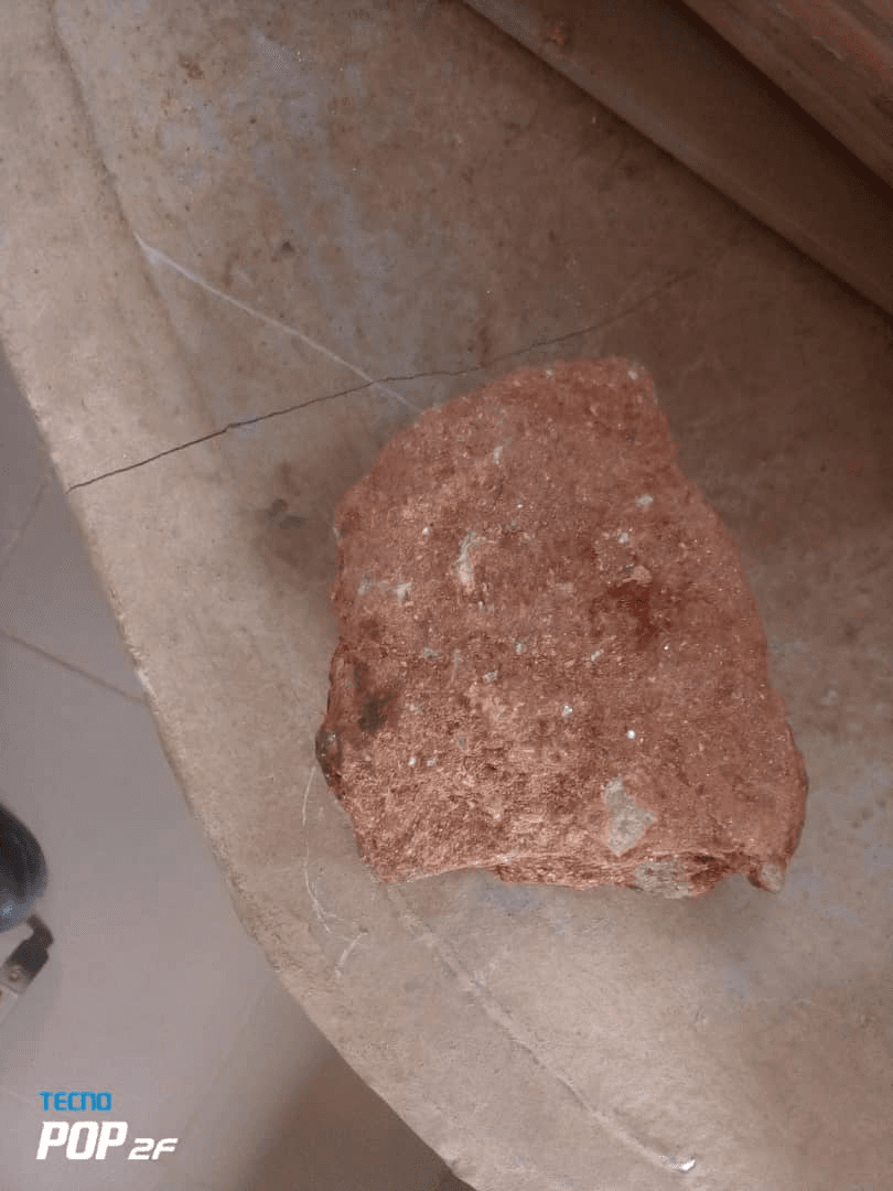 Raw lepidolite mineral ore sample